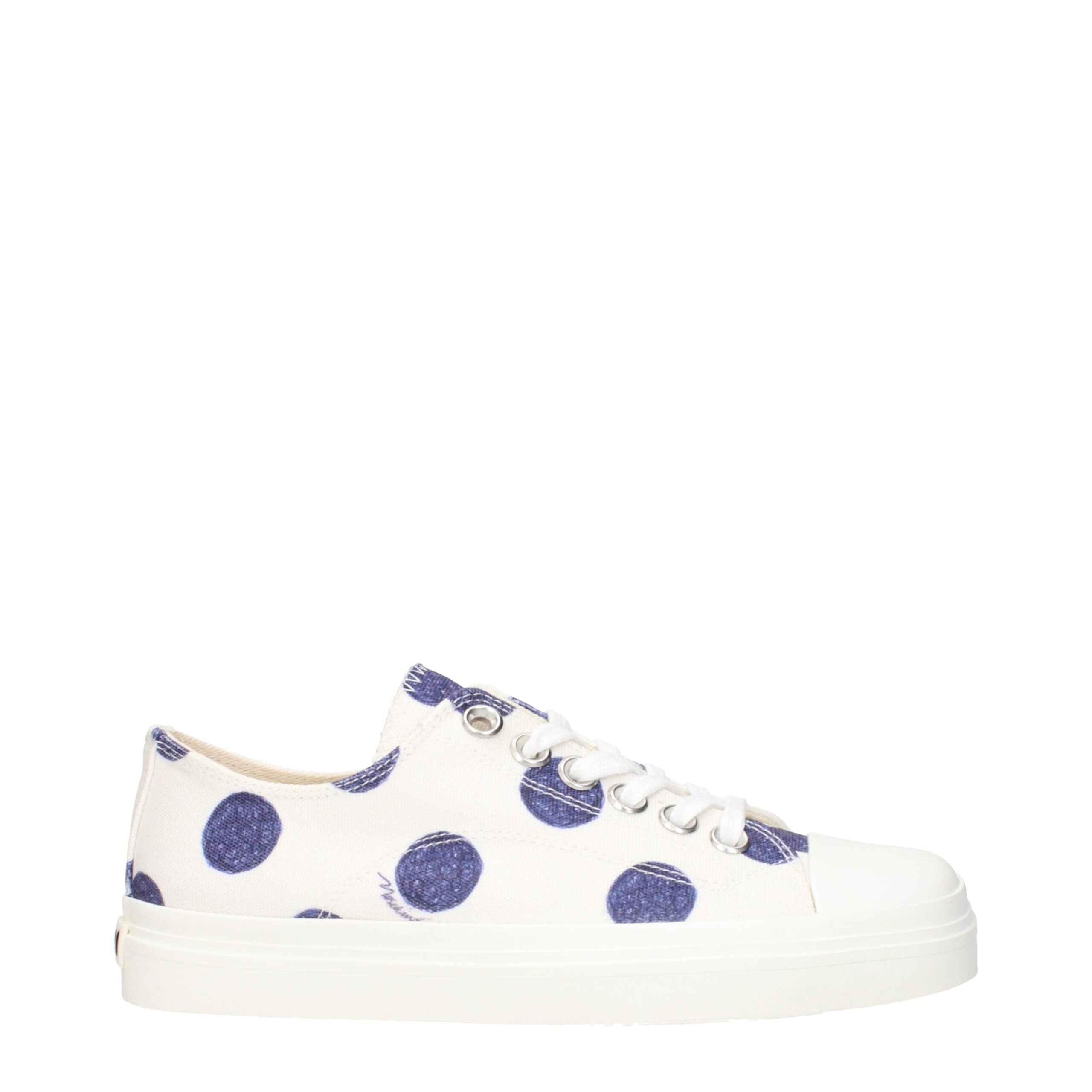 Moschino White Fabric Low Tops